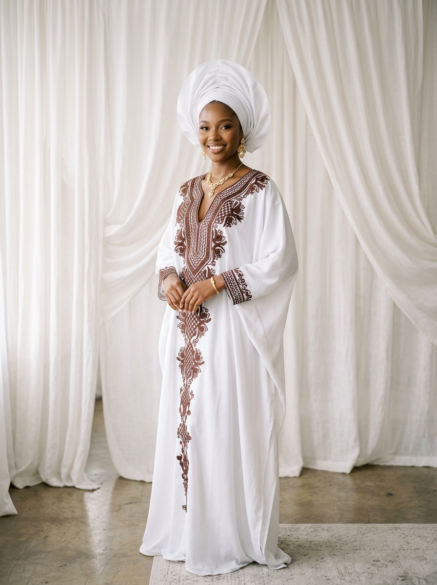 Jabou Embroidered Gown — Khina Fashions